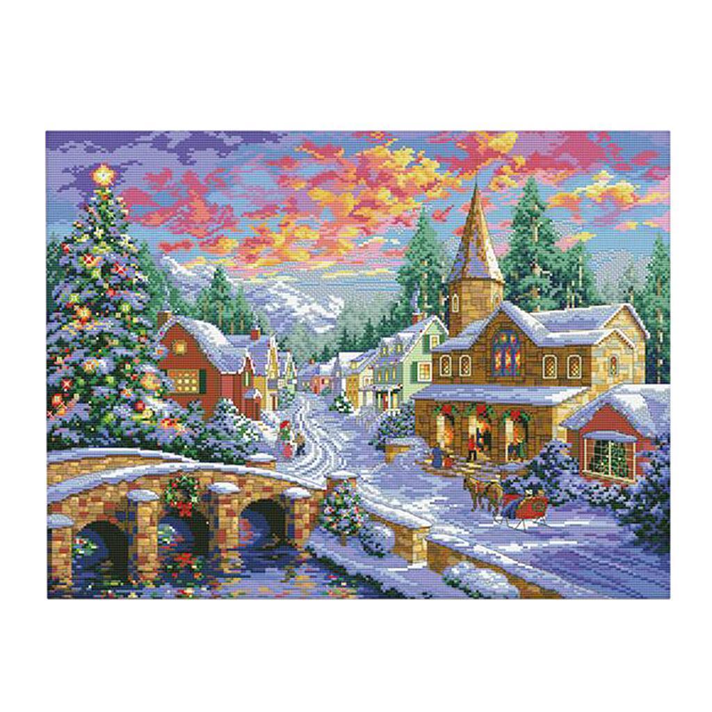 DIY Needlework Craft Stamped C - Cross Stitch Stamped Kits Beginners recension och pris