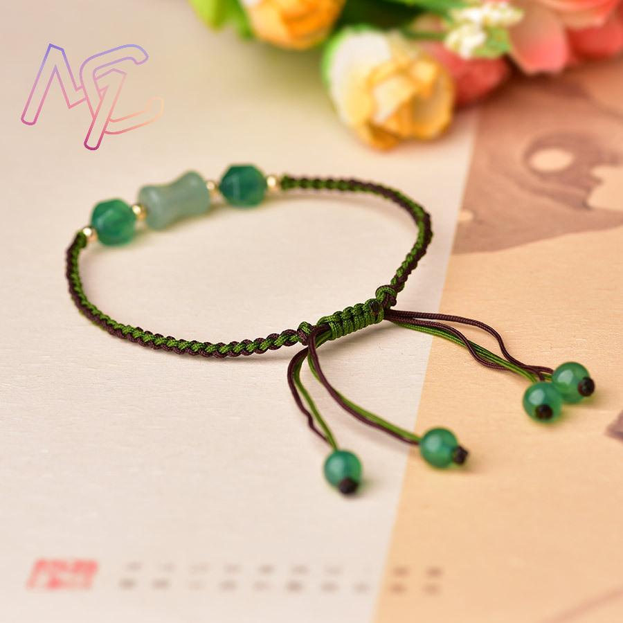 Green Natural Jade Beads Brace - Beading recension och pris