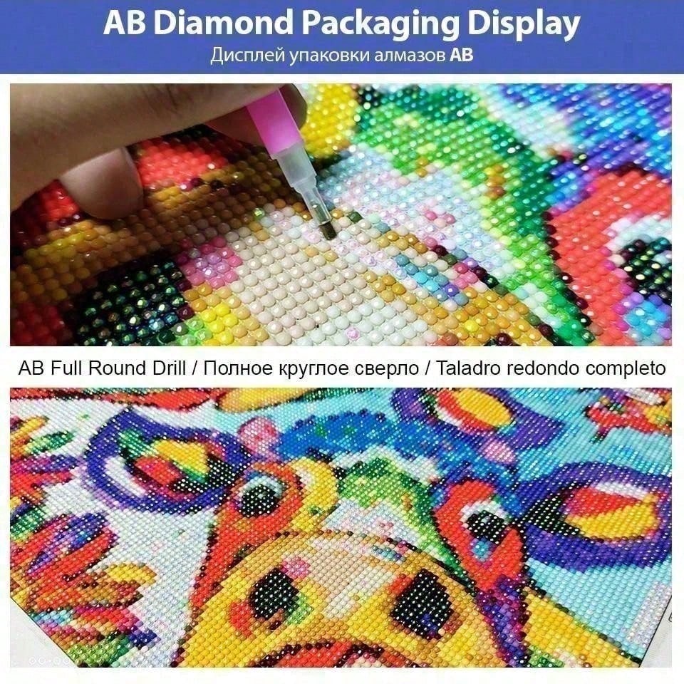 1 piece - Potdemiel-5D-DIY - F - 5D Diamond Painting Kit Full Drill recension och pris