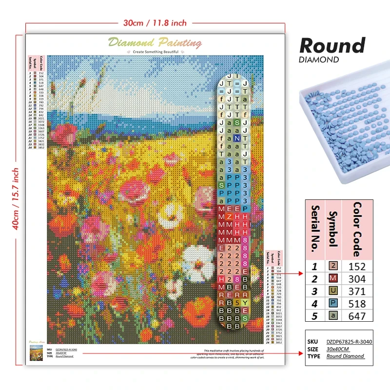 5D DIY Diamond Painting Kit Sa - 5D Diamond Painting Kit Full Drill recension och pris