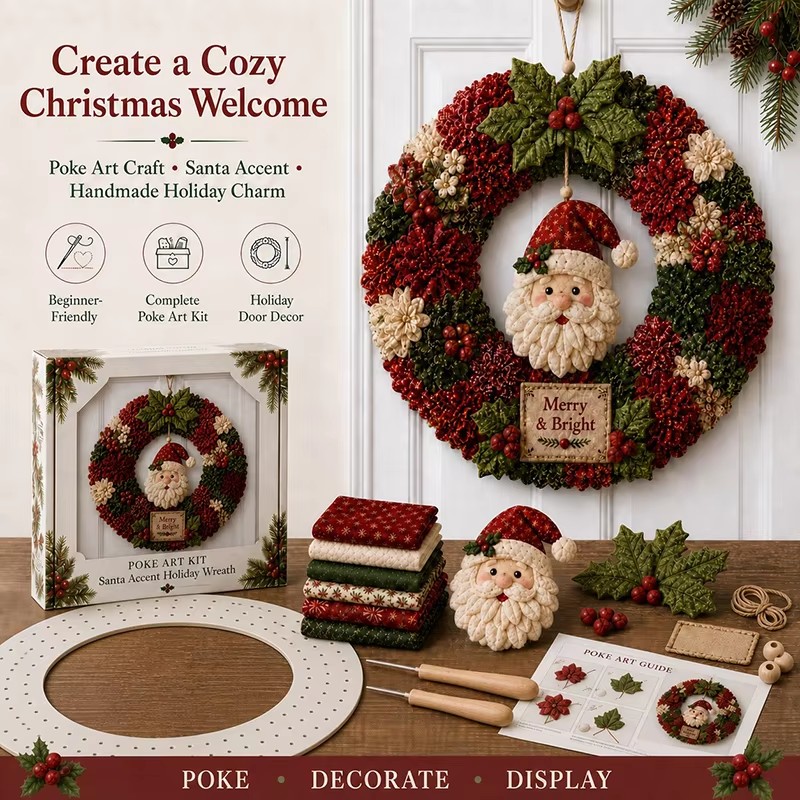 3D Christmas Fabric Poke Art K - Sewing recension och pris