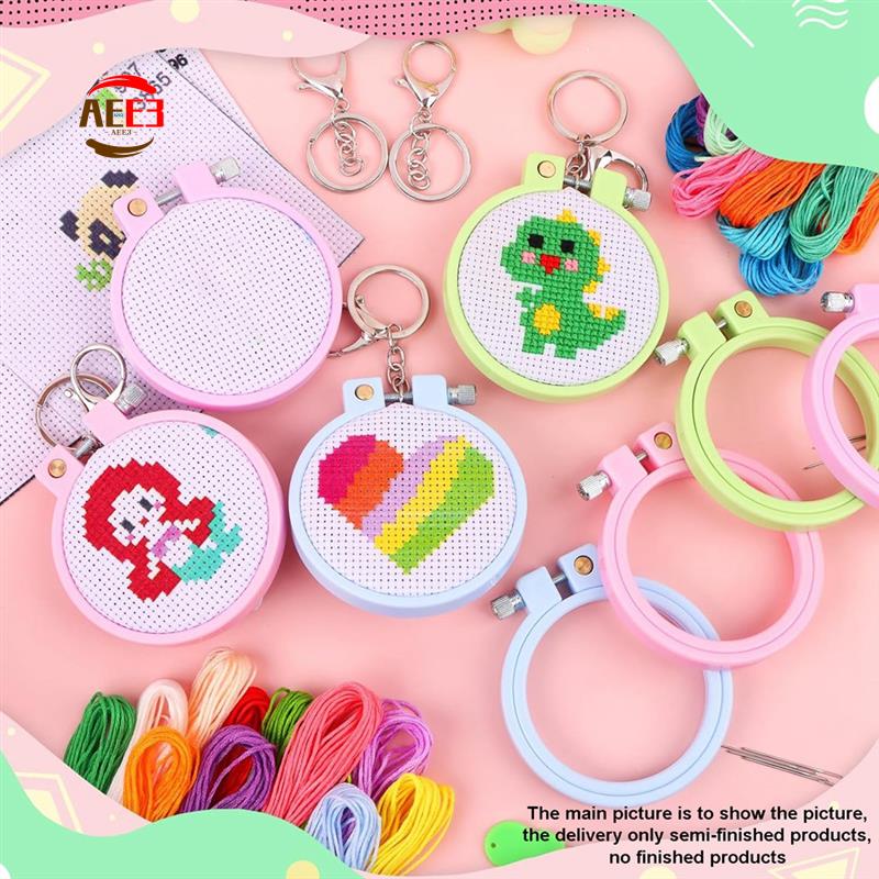 AEE3-6Pcs Stamped Cross Stitch - Cross Stitch Stamped Kits Beginners recension och pris