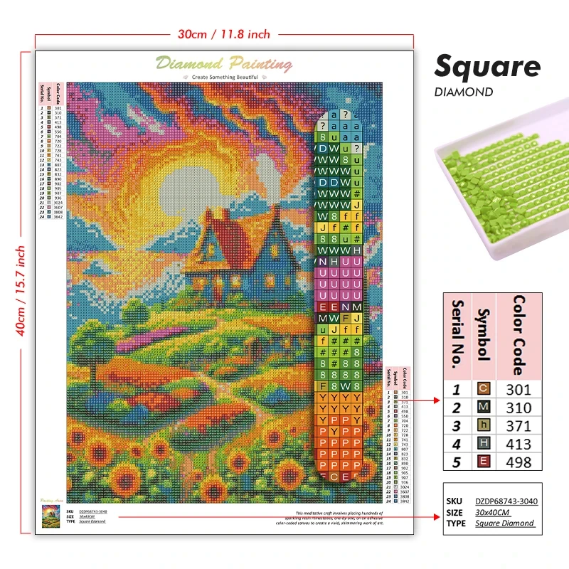 5D DIY Diamond Painting Kit Sa - 5D Diamond Painting Kit Full Drill recension och pris