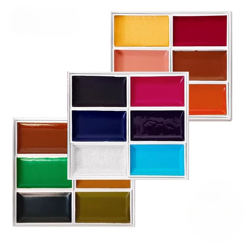 Japanese Solid Watercolor Pain - Watercolor Paint Set Solid Pigment recension och pris