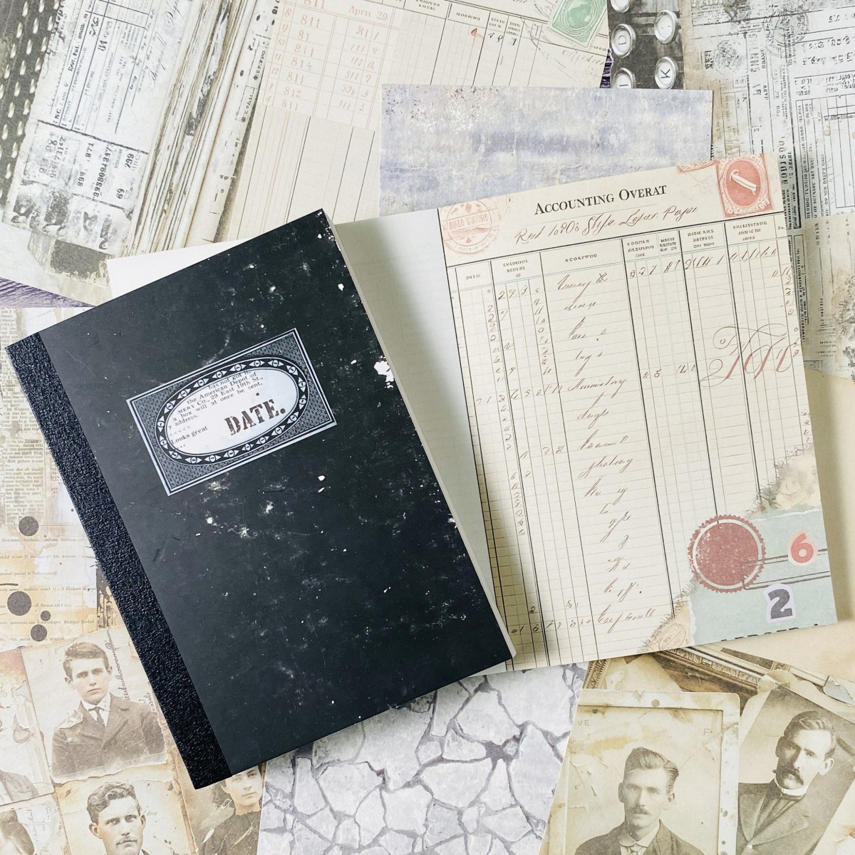 100sheets Vintage Scrapbook Pa - Vintage Junk Journal Scrapbooking Paper recension och pris